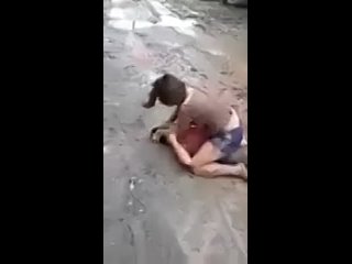 real mud catfight