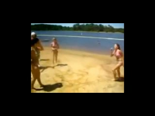 bikini fight on beach