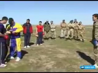 airborne forces against sports. kazakhstan